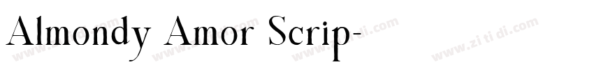Almondy Amor Scrip字体转换 Almondy Amor Scrip字体转换